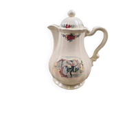 Cafetière Sarreguemines Obernai Henri Loux au bec court – Danse alsacienne