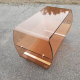 Table TV Desserte en atluglass Michel Dumas