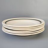 6 striped plates