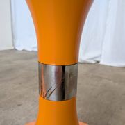 Set of 2 Orange Vintage Mushroom Stool “Jurček” by Meblo, 1960s – Space Age
