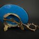 Napoleon III hand candle holder in cloisonné bronze, late 19th century