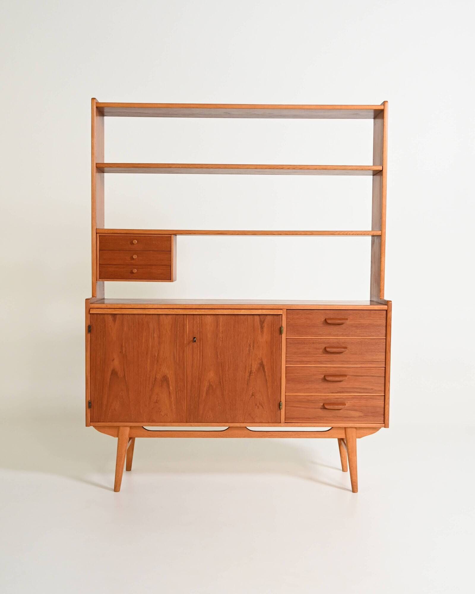 Scandinavian bookcase with cabinet, 1960s