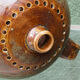 Signed enamelled stoneware lantern, Puisaye