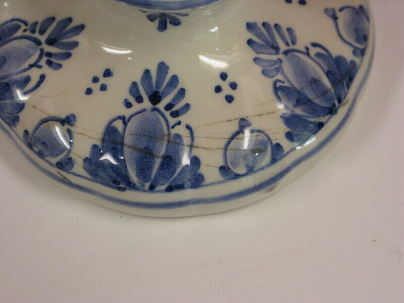 Delft earthenware candlestick