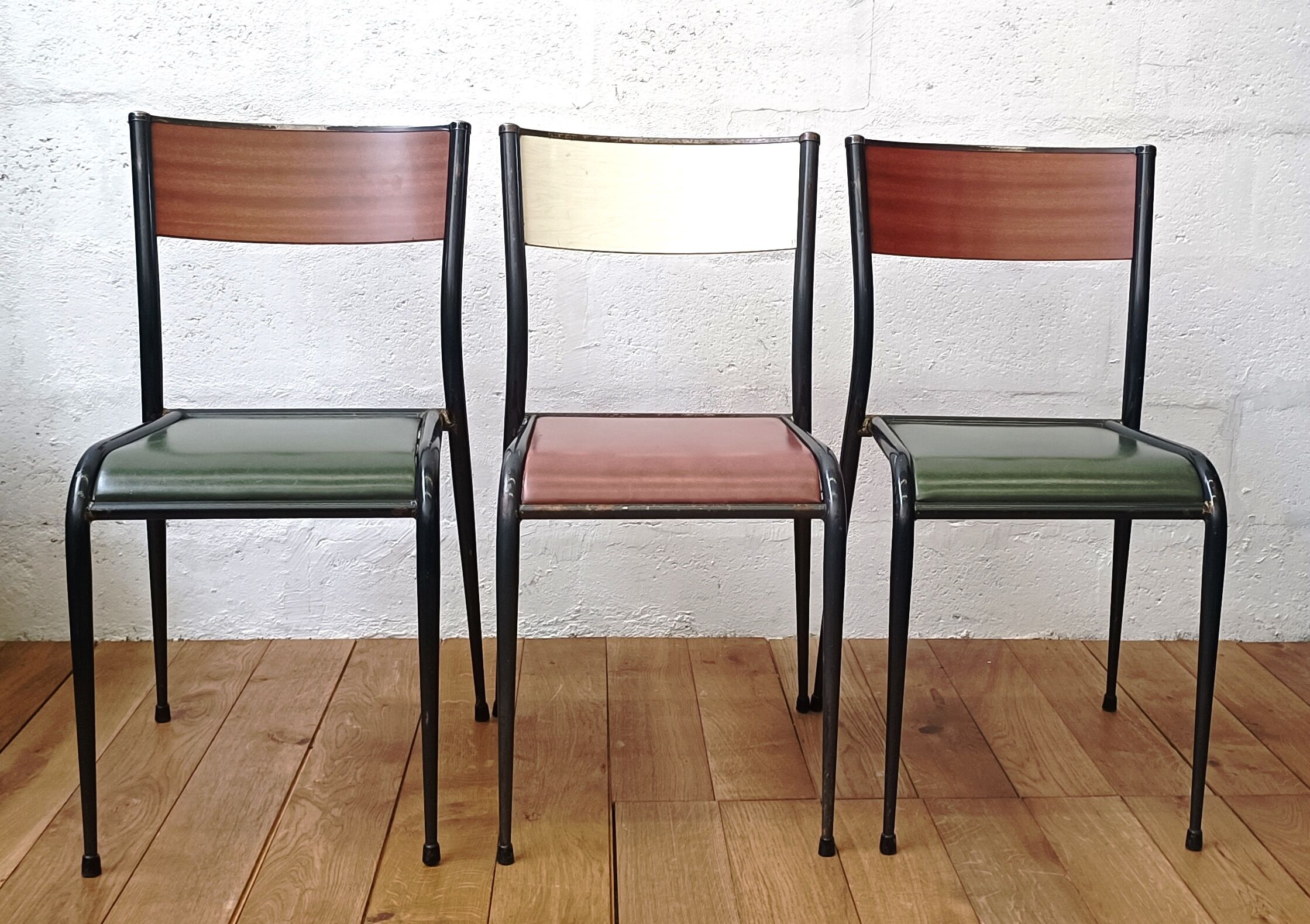 Vintage Mullca leather chair, 50s