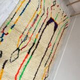 Handmade wool berber rug 250 x 150 cm