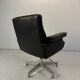 Vintage Leather Swivel Armchair De Sede DS 35, Switzerland, 1970s