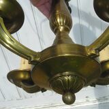 Brass chandelier with 4 lights