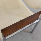 Pair club chairs, model 206 by lübke, 60s