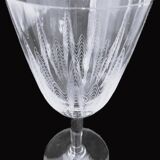 8 verres en cristal gravés
