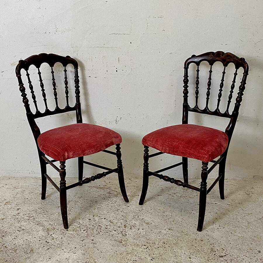 Pair of Napoleon III chairs