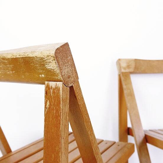 Set of 3  folding chairs