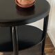 Gueridon console bois noir art déco