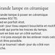 Grande lampe céramique années 60