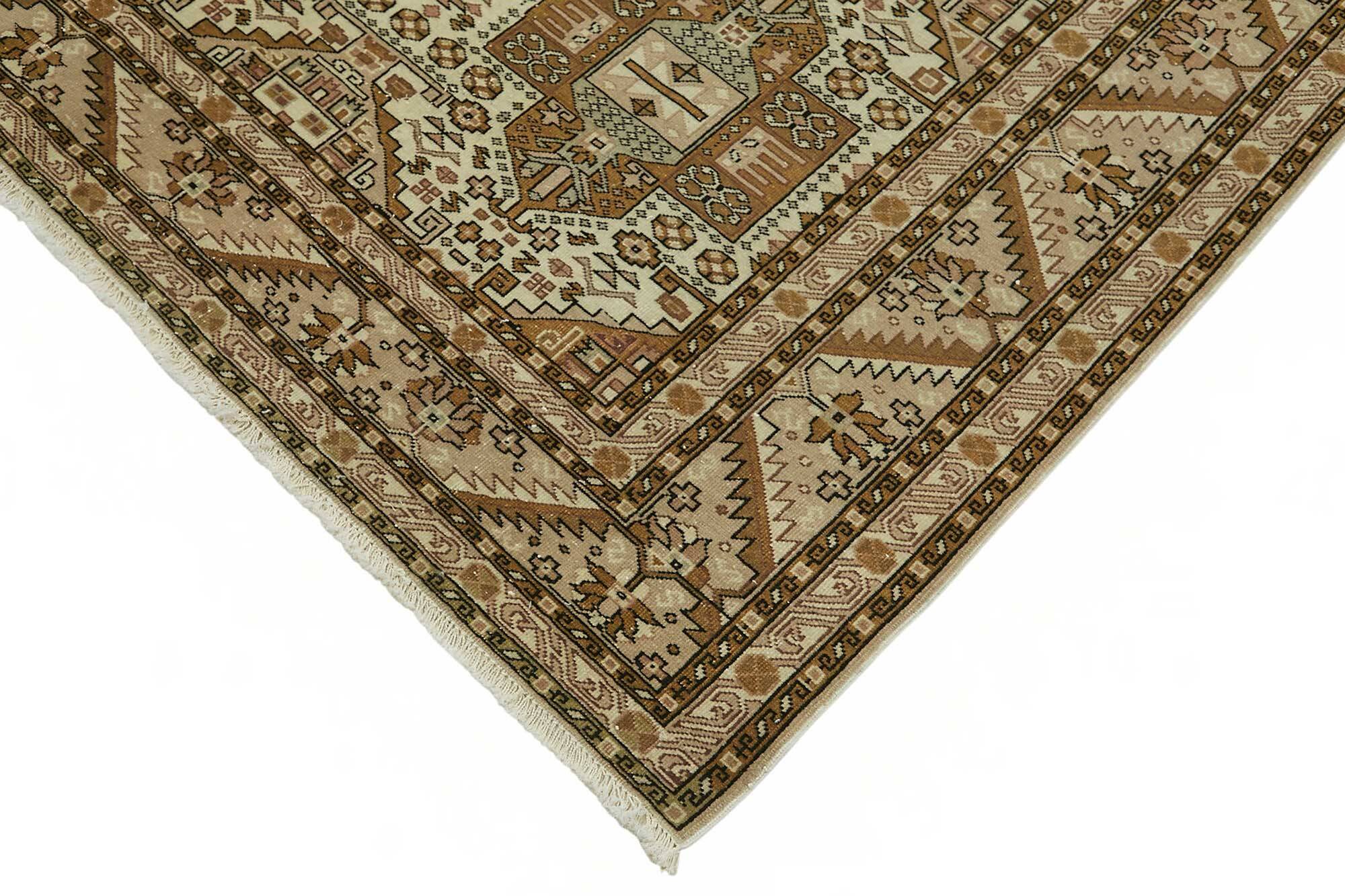 Turkish Wool Vintage Kayseri Rug 198 cm x 295 cm