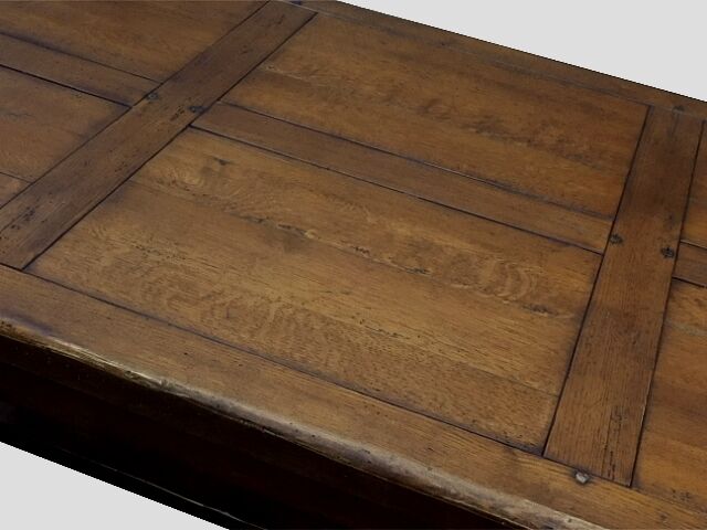 Massive old chene farm table