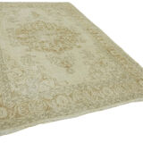 Hand-knotted anatolian vintage carpet  1970s 219 cm x 311 cm