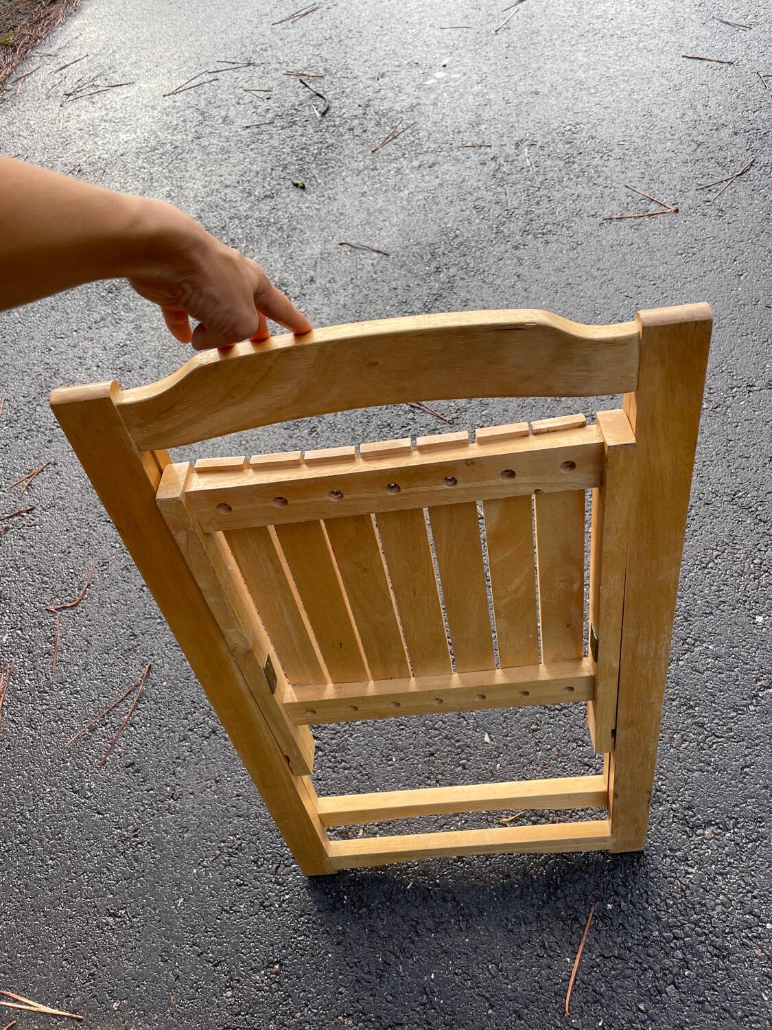Wooden folding chair 1980