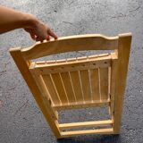 Wooden folding chair 1980