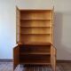 60's glass bookcase