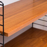 Piece wall unit by Nisse Strinning for String, Sweden 1950