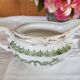 Service à thé en porcelaine anglaise, vert et or , antique