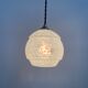 Lot 2 round clichy glass hanging lamps