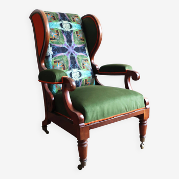 English armchair with wings