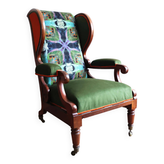 English armchair with wings