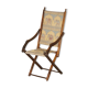 Antique Indo-Anglo elephant folding military chair circa 1890