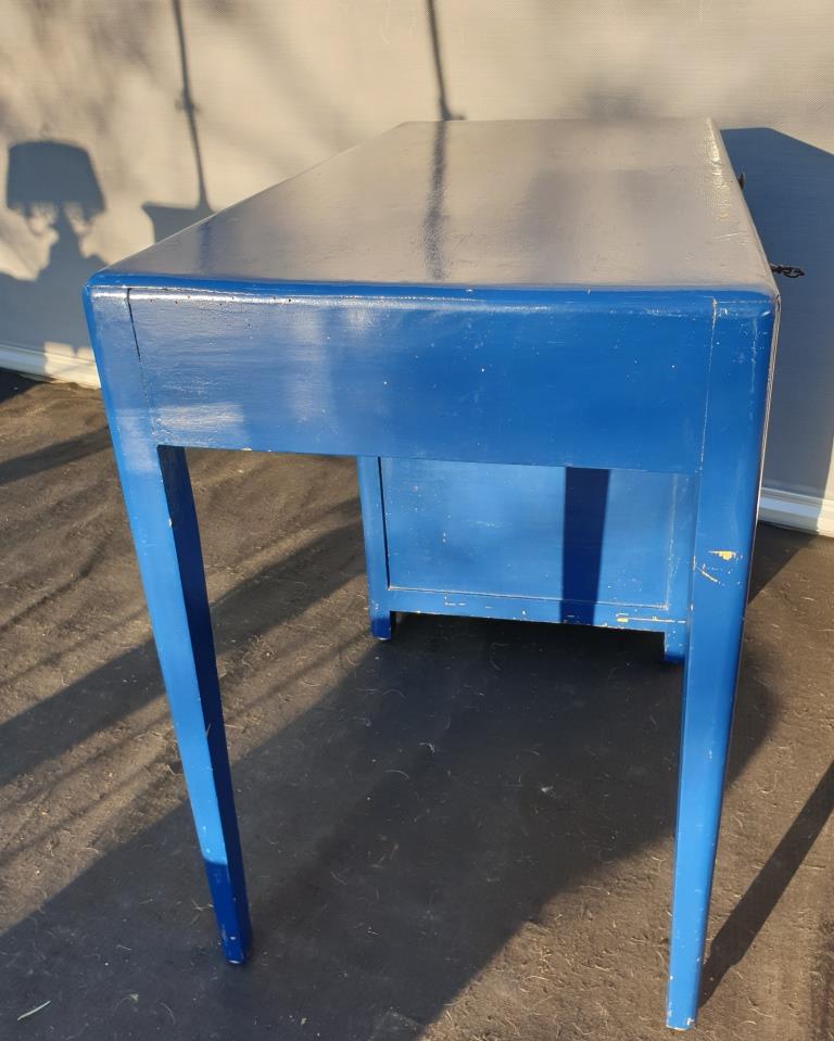 Art deco office blue roy 5 drawers