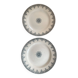 Set of 2 flat plates 'Gagny'