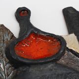 Ceramic wall plaquette by the Belgian Artist Elisabeth Vandeweghe for Ampho