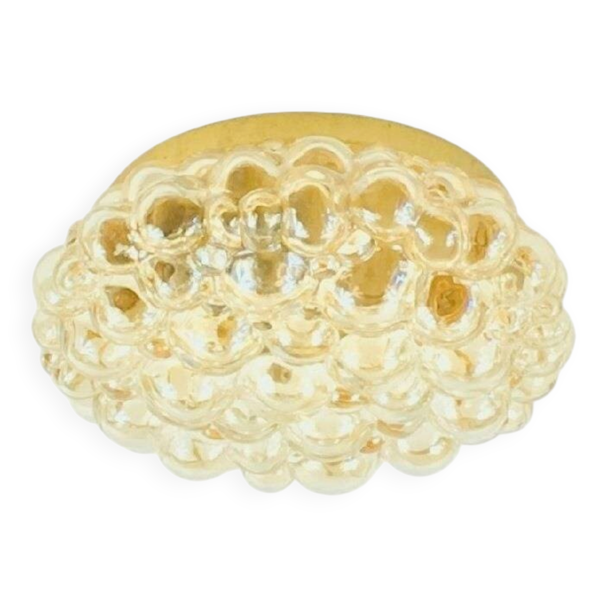 Large Mid-Century Bubble Glass Ceiling Light by H.Tynell for Limburg, 1960s