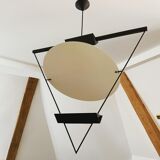 Lamp Italian design inverted triangle Mario Botta year 80