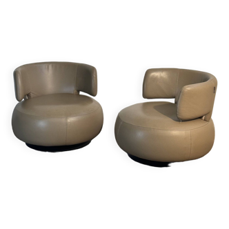 Paire de fauteuil Curl Roche Bobois