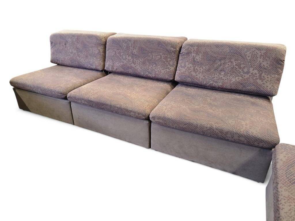 7-piece vintage modular sofa / living room / sofa