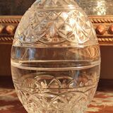 Old egg-shaped drapery/candy box