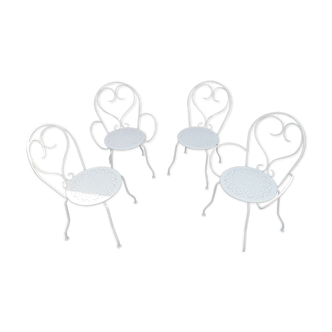 Lot of wrought iron chairs and armchairs