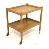 Scandinavian oak serving trolley, Sweden, 1960