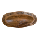 Carved wood dish ears of wheat give us our daily bread