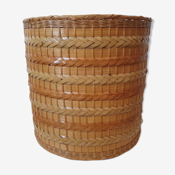 Rattan and wicker basket