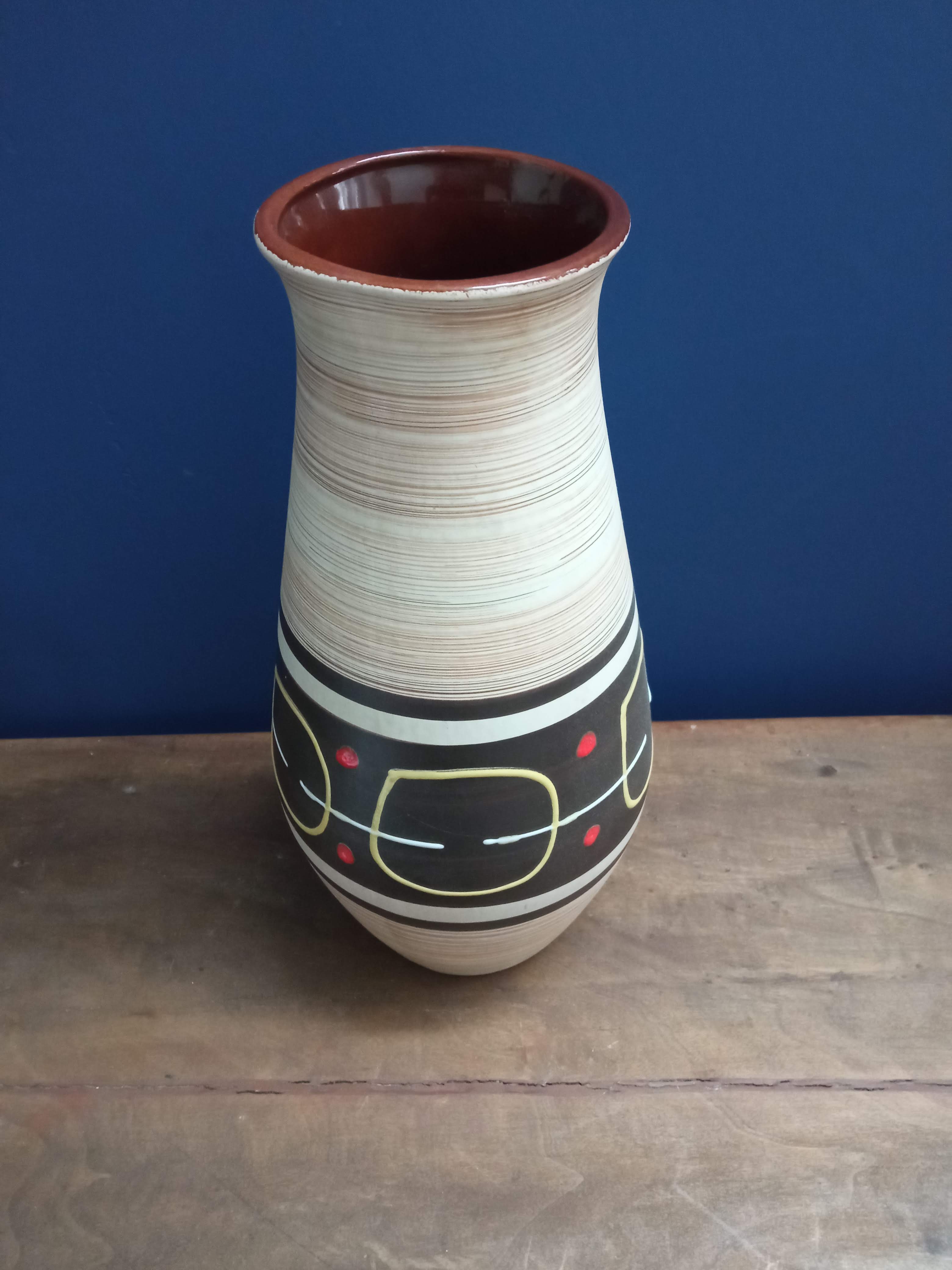 German modernist ceramic vase Carstens