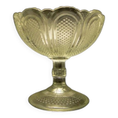 Sucrier en verre pressé, Ząbkowice, Pologne, années 1970