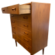 Scandinavian teak chest of drawers 1960s