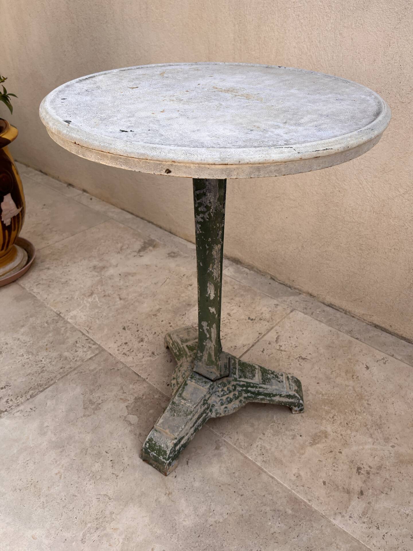 Art Deco cast iron side table