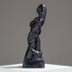 Sculpture de sirène en céramique bleue, 1920
