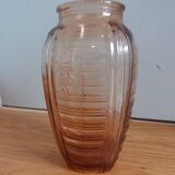 Vase Art Déco rose saumon