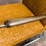 Paire de fauteuils orange vintage de Fabryka Mebli Wschód Zadziele, 1950