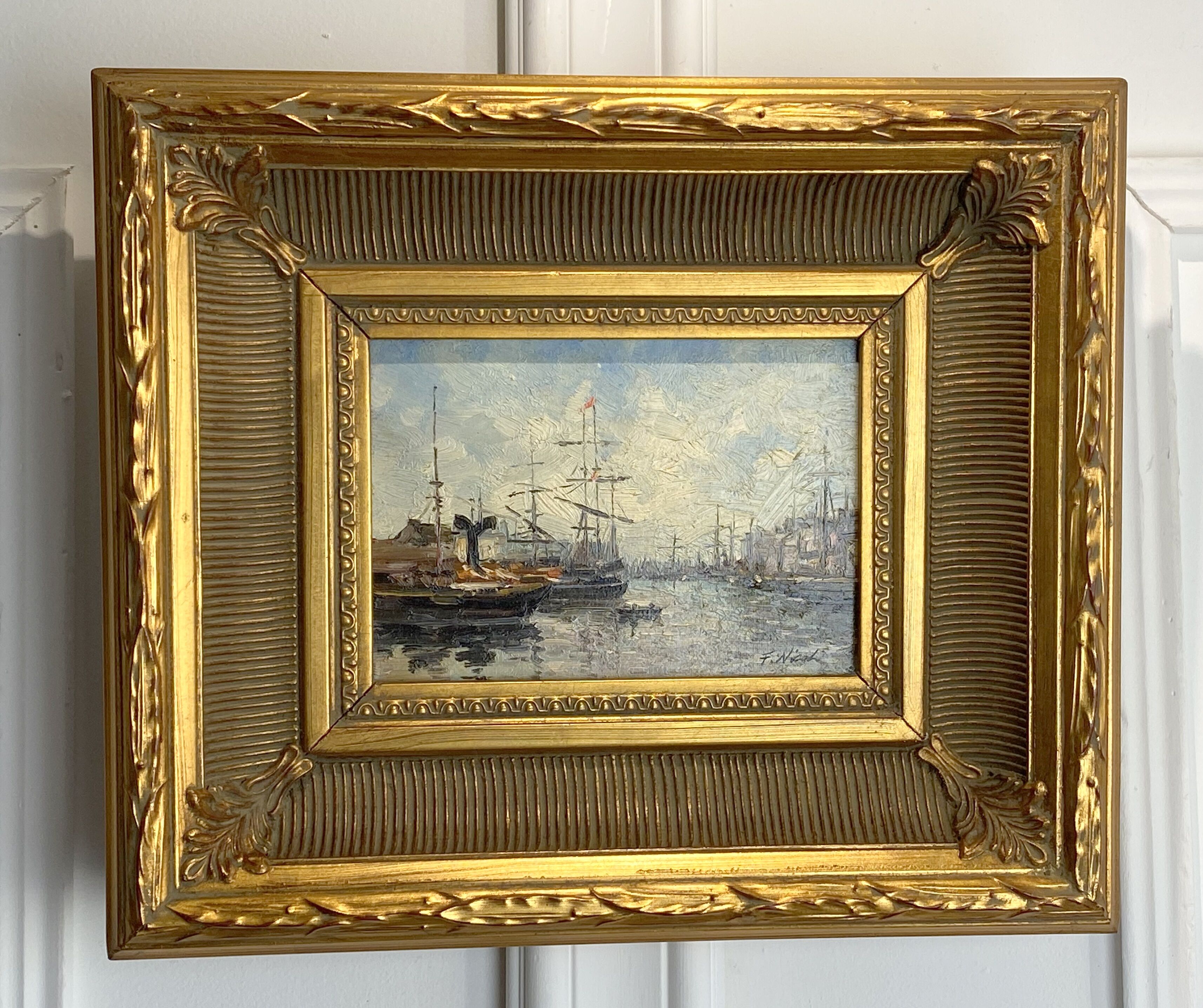 Oil on canvas signed " f.nicoli "